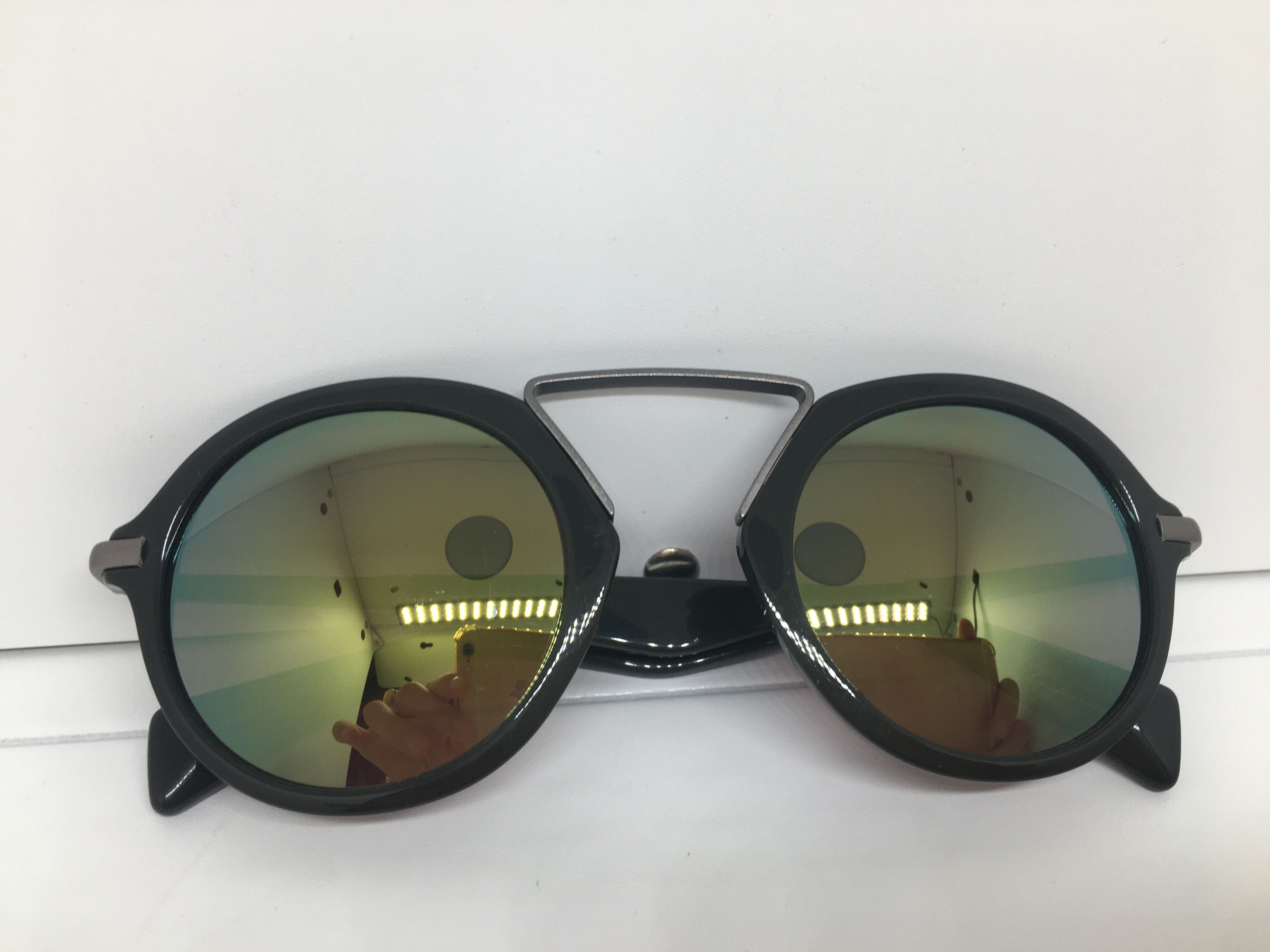 Yohji Yamamoto Yohji Yamamoto YY5009 Round Sunglasses Frame Size ONE SIZE - 7 Thumbnail