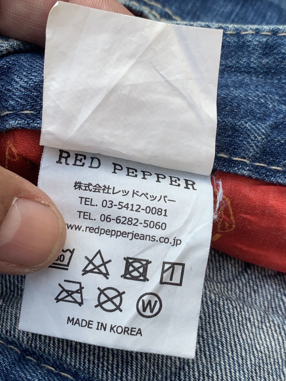Japanese Brand Red Pepper Japan Street Denim💥 Size US 34 / EU 50 - 8 Thumbnail