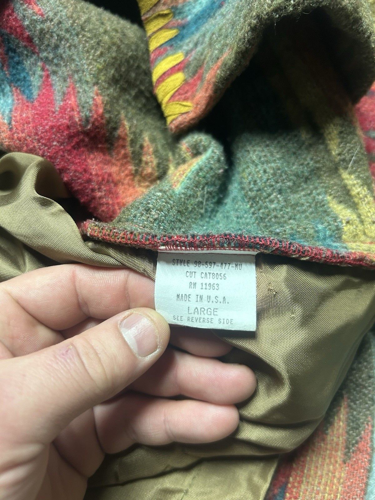 Vintage roper rodeo blue jacket Aztec barn chore coat southwestern L Size L / US 10 / IT 46 - 6 Thumbnail