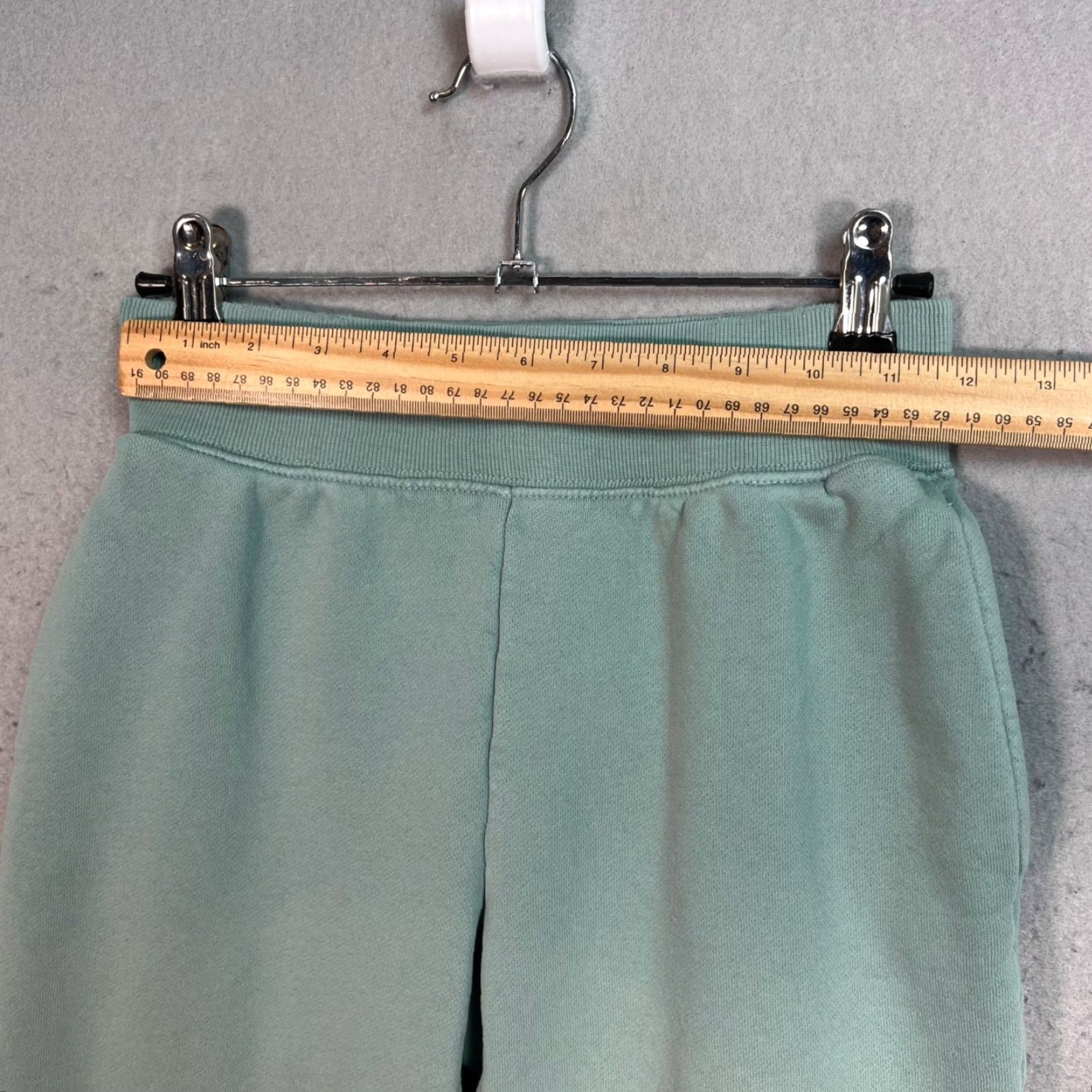 TNA Tna CozyAF Fleece High-Waisted Sweatpants 2XS Sage Green Cotton Blend Womens Size 24" / US 00 / IT 34 - 4 Thumbnail