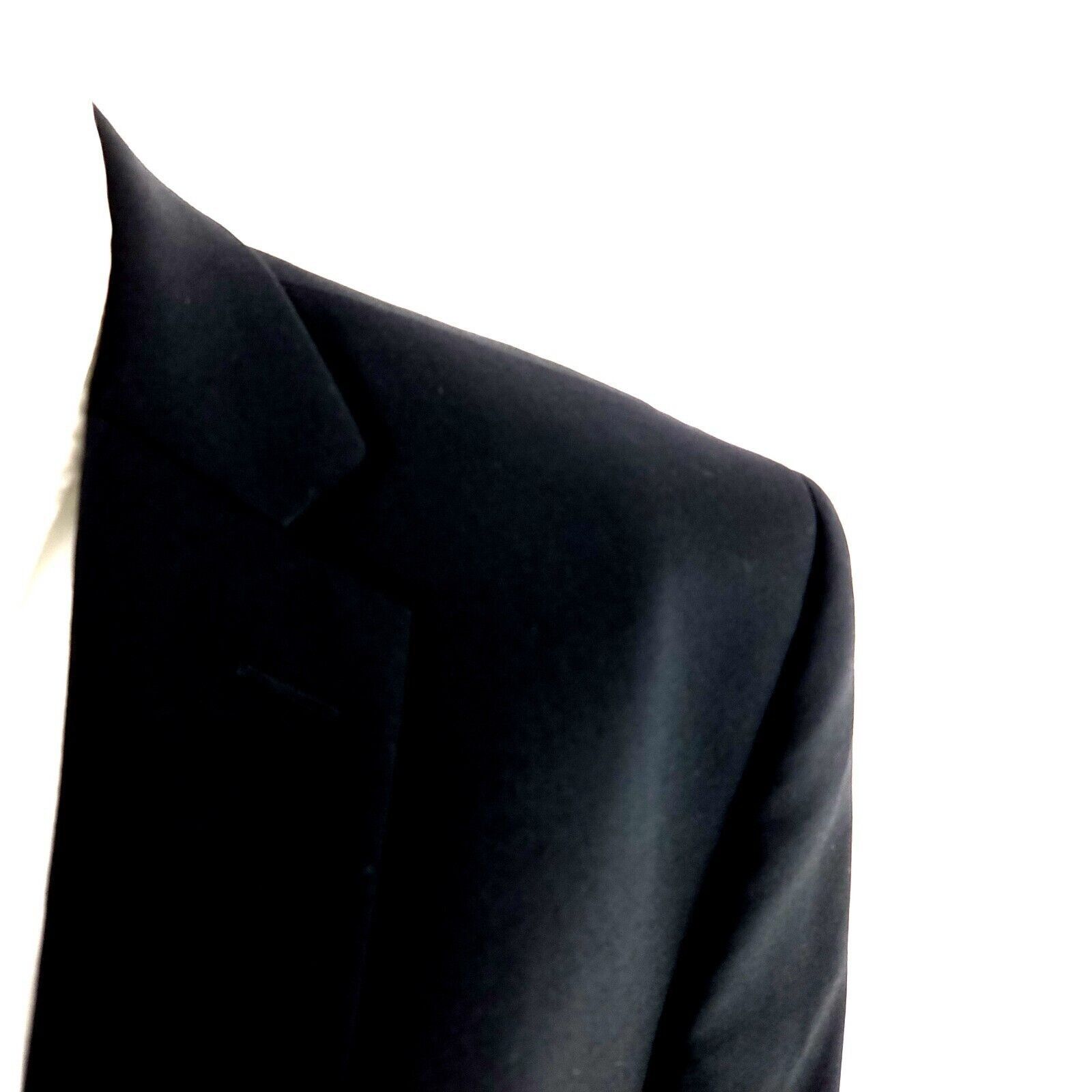 Calvin Klein Calvin Klein Wool 2 Button Blazer 42R Black Tagged 46R Has B Size 42R - 2 Thumbnail