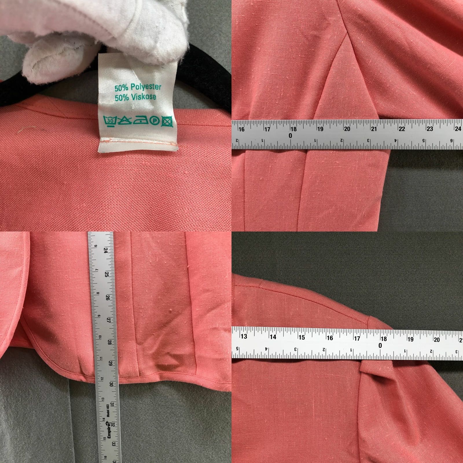 Vintage VINTAGE Blazer Women Pink 2 Button Lightweight 80s 90s L Regular Polyester Blend Solid Vintage Size L / US 10 / IT 46 - 8 Thumbnail