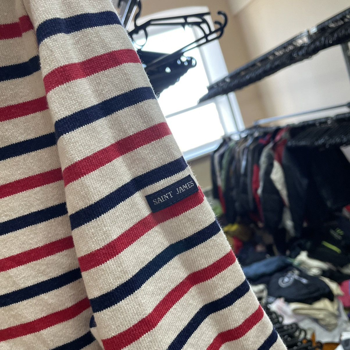 A$AP Rocky × Saint James × Vintage 90s Saint James Asap Rocky Striped Breton Top Long Sleeve Size US L / EU 52-54 / 3 - 3 Thumbnail