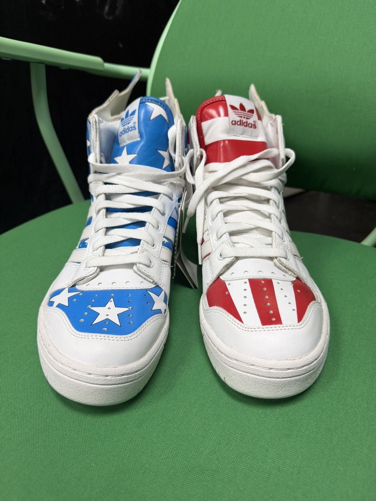 Adidas × Jeremy Scott Adidas Jeremy Scott Wings 2.0 Stars and Stripes Size US 11.5 / EU 44-45 - 4 Thumbnail