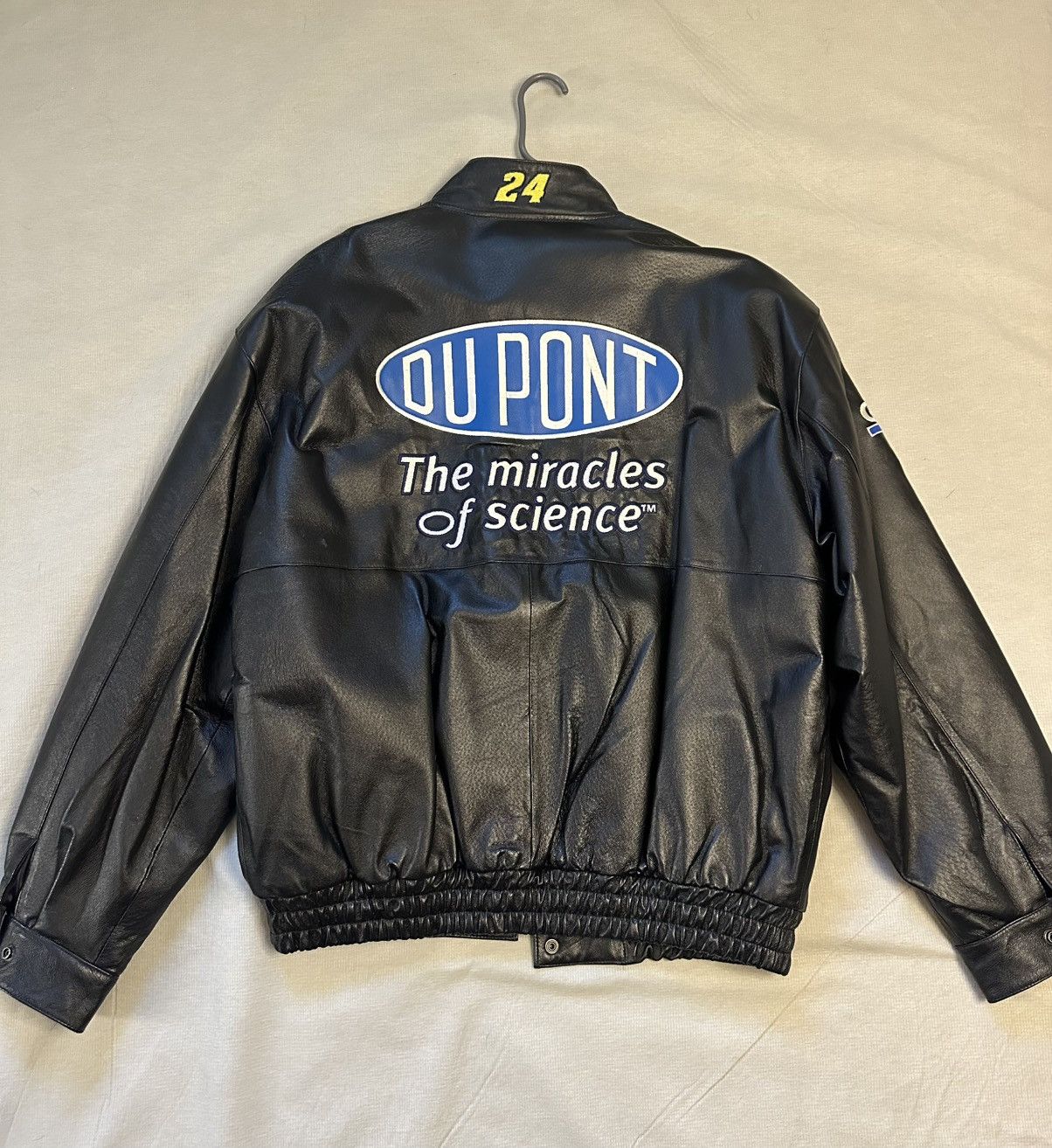DuPont × NASCAR Vintage NASCAR JEFF GORDON Leather JACKET DUPONT JH Design Size US XL / EU 56 / 4 - 2 Thumbnail
