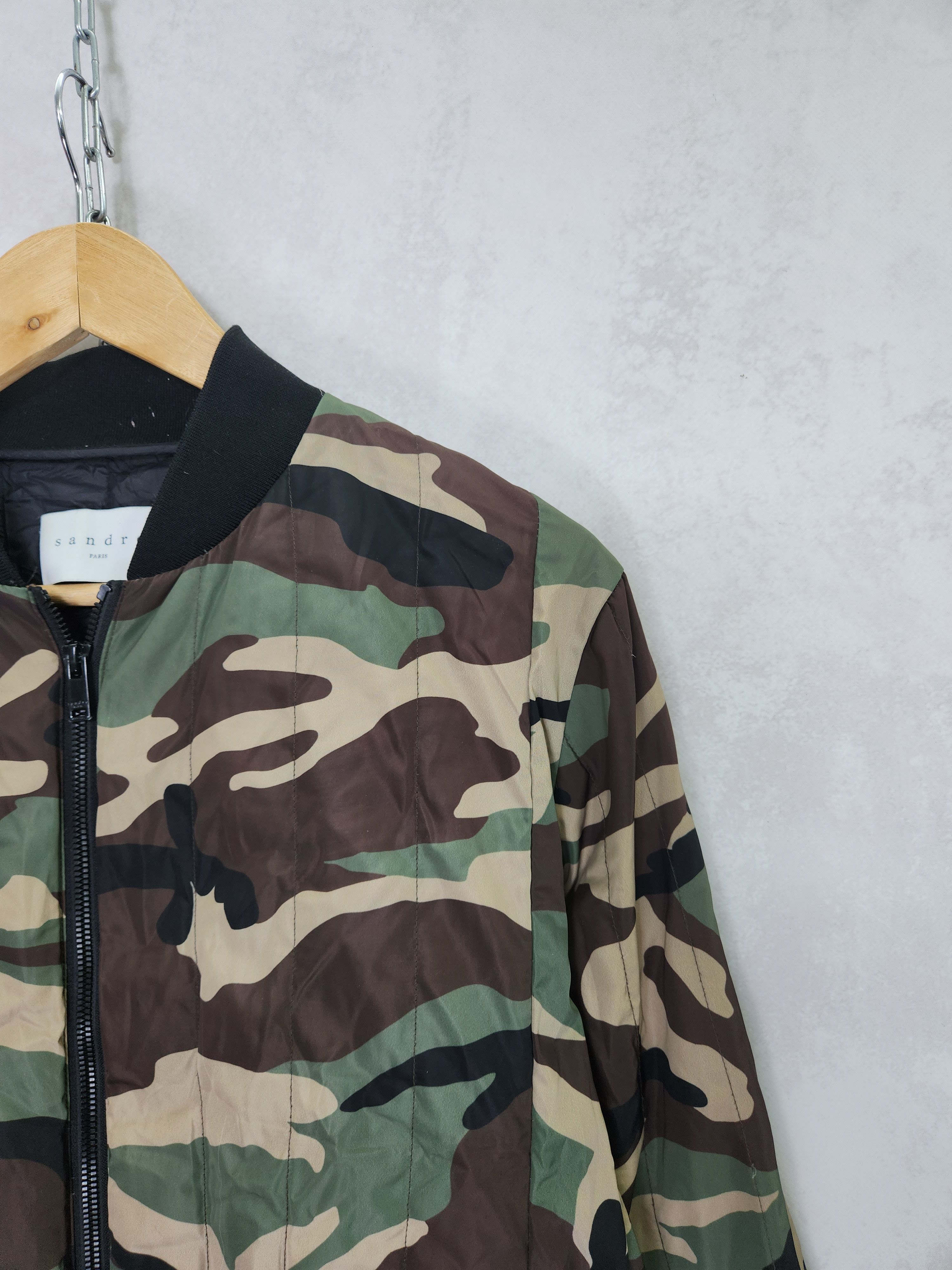 Sandro Sandro camouflage Lightweight down bomber jacket Size US M / EU 48-50 / 2 - 5 Thumbnail