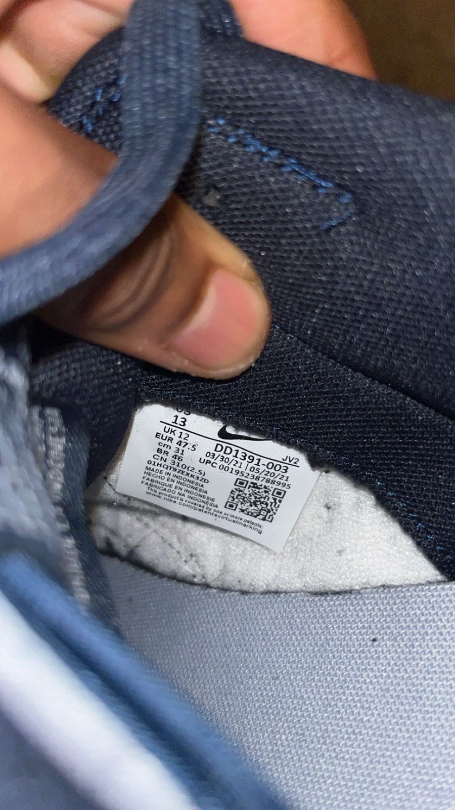 Nike Size 13 - Nike Dunk Low Georgetown Size US 13 / EU 46 - 5 Thumbnail