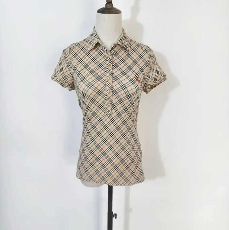 Burberry Burberry Women's Summer Plaid Cotton T-Shirt Size M / US 6-8 / IT 42-44 - 1 Thumbnail