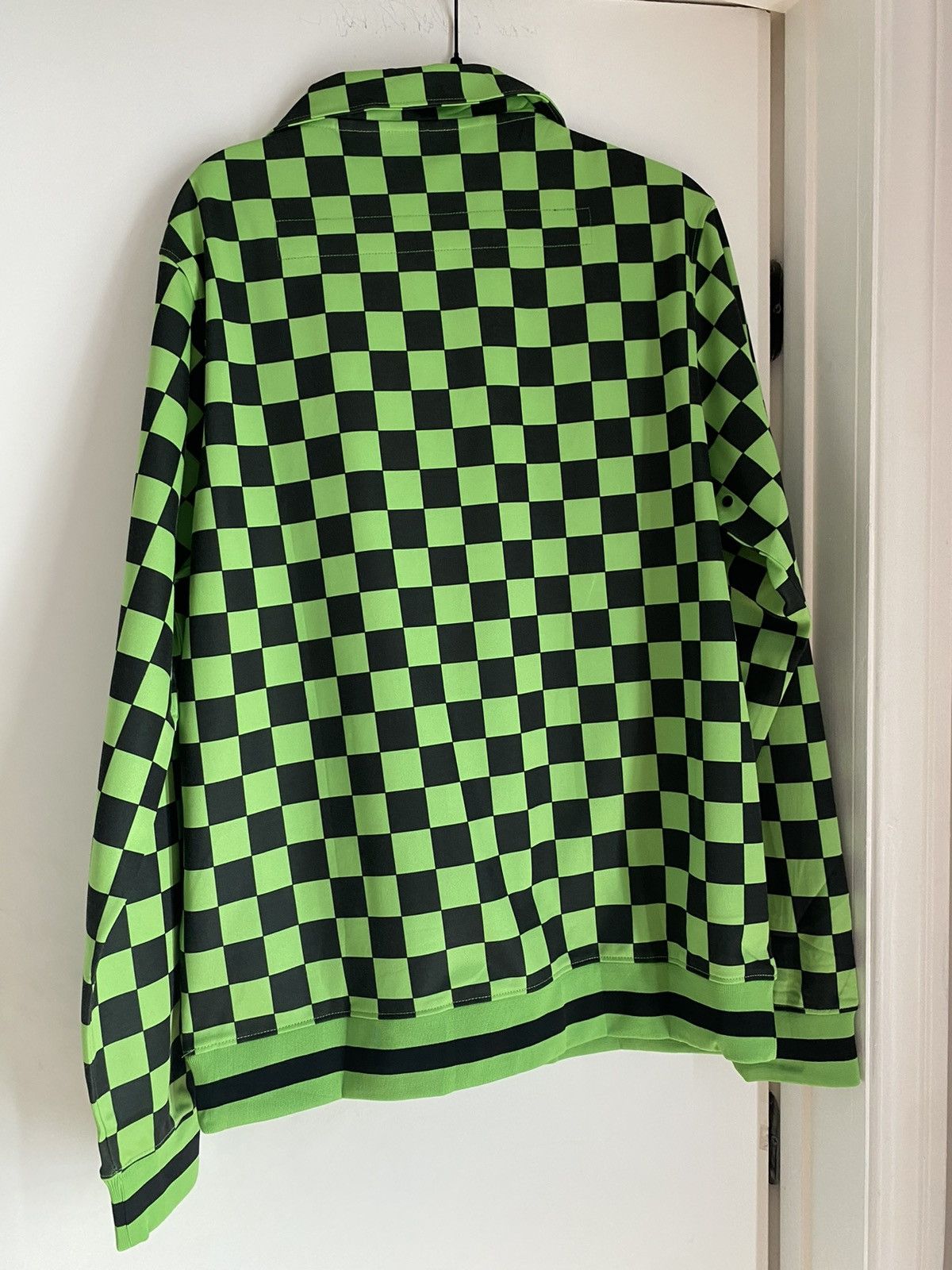 Designer Lost General Green Black Checked 1/4 Zip Top L Size US L / EU 52-54 / 3 - 2 Thumbnail