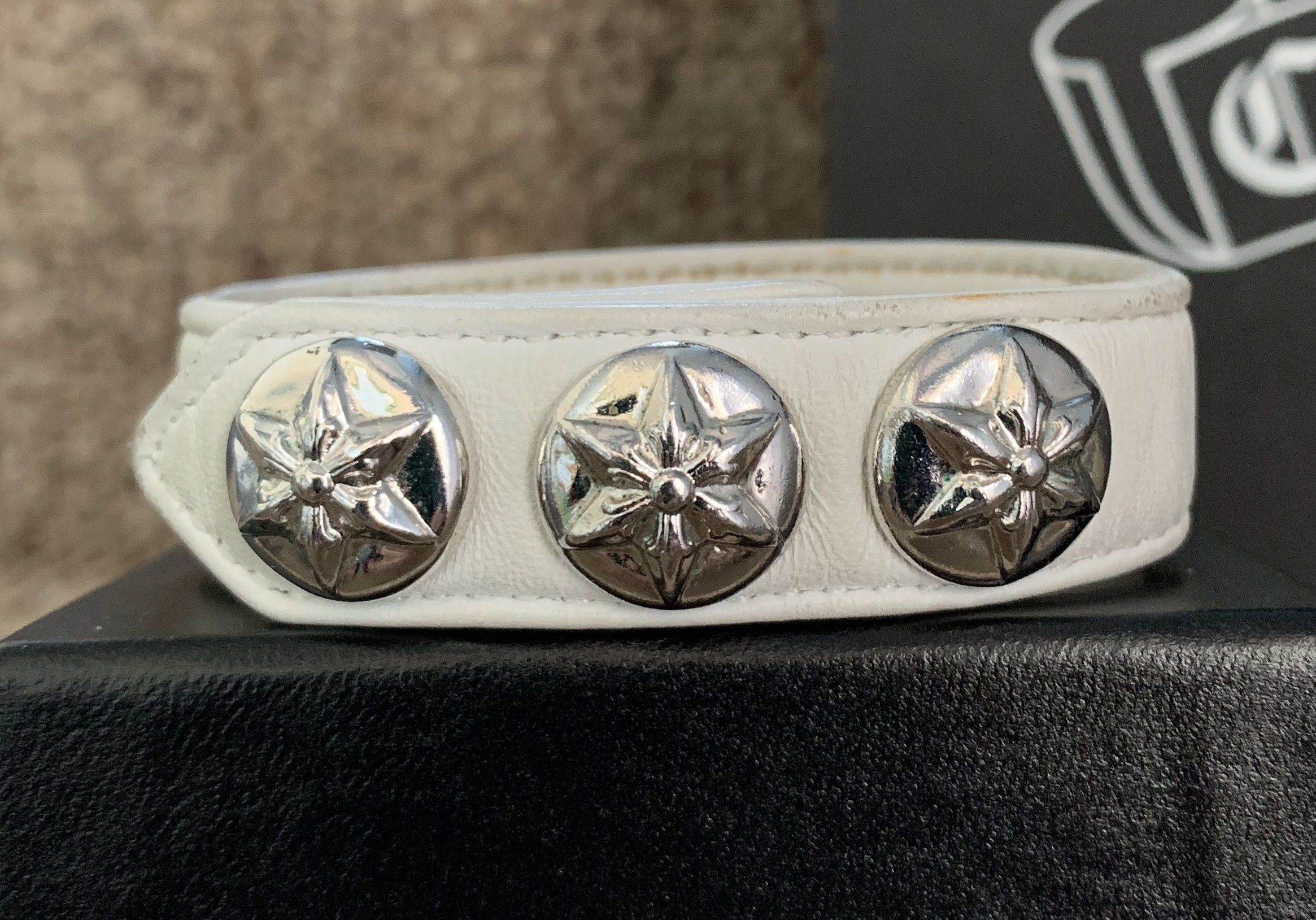 Chrome Hearts Chrome Hearts Adjustable Leather Silver Snap Bracelet + Box Size ONE SIZE - 3 Thumbnail