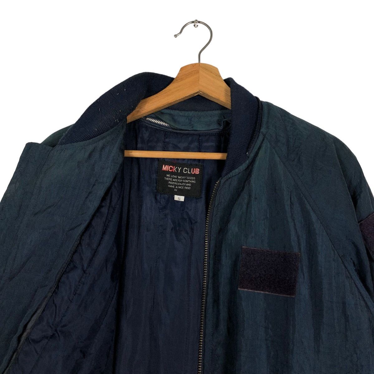 Japanese Brand 🔥Vintage Bomber Jacket Micky Club Riot Riot Design Size US S / EU 44-46 / 1 - 9 Thumbnail