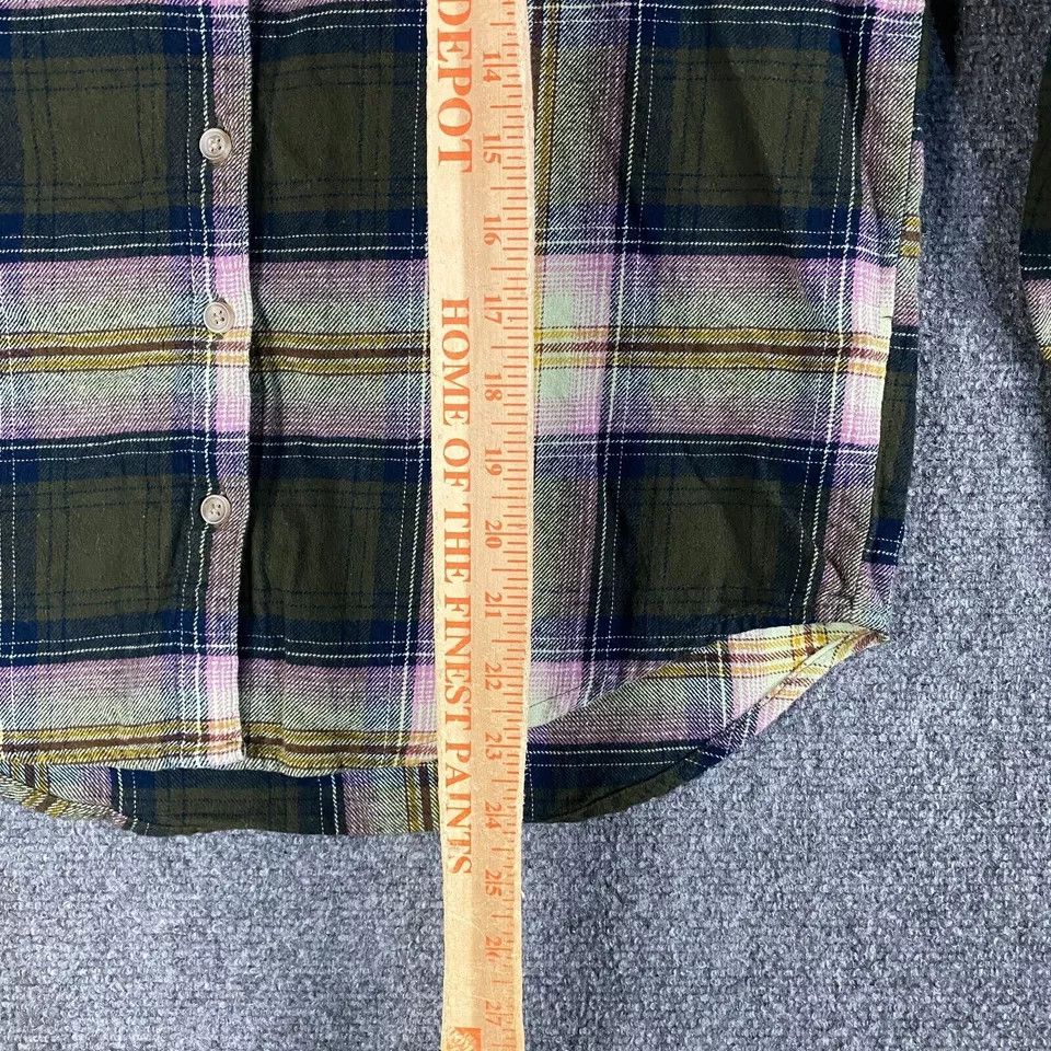Old Navy Old Navy Flannel Top Women's XS Petite Boyfriend Shirt Plaid Size XS / US 0-2 / IT 36-38 - 5 Thumbnail