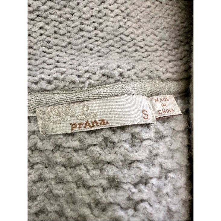 Prana Prana Light Gray Knit Wool Blend Long Cardigan Size S / US 4 / IT 40 - 6 Thumbnail