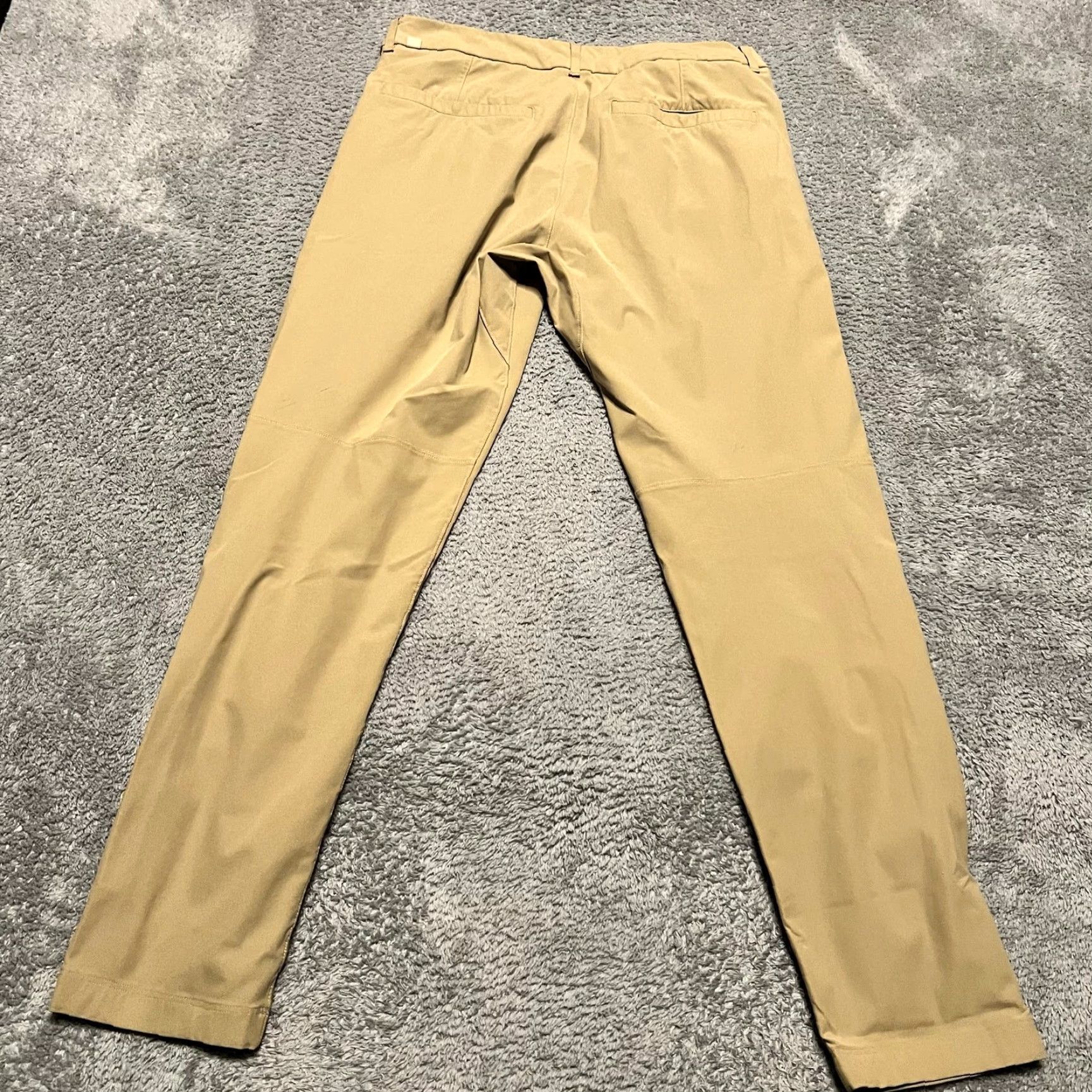 Lululemon Lululemon Commission Pants Mens 32 x29.5 Tan Slim Fit Warpstreme M5439S Beige Chino Inseam 29in Mens Size US 32 / EU 48 - 4 Thumbnail