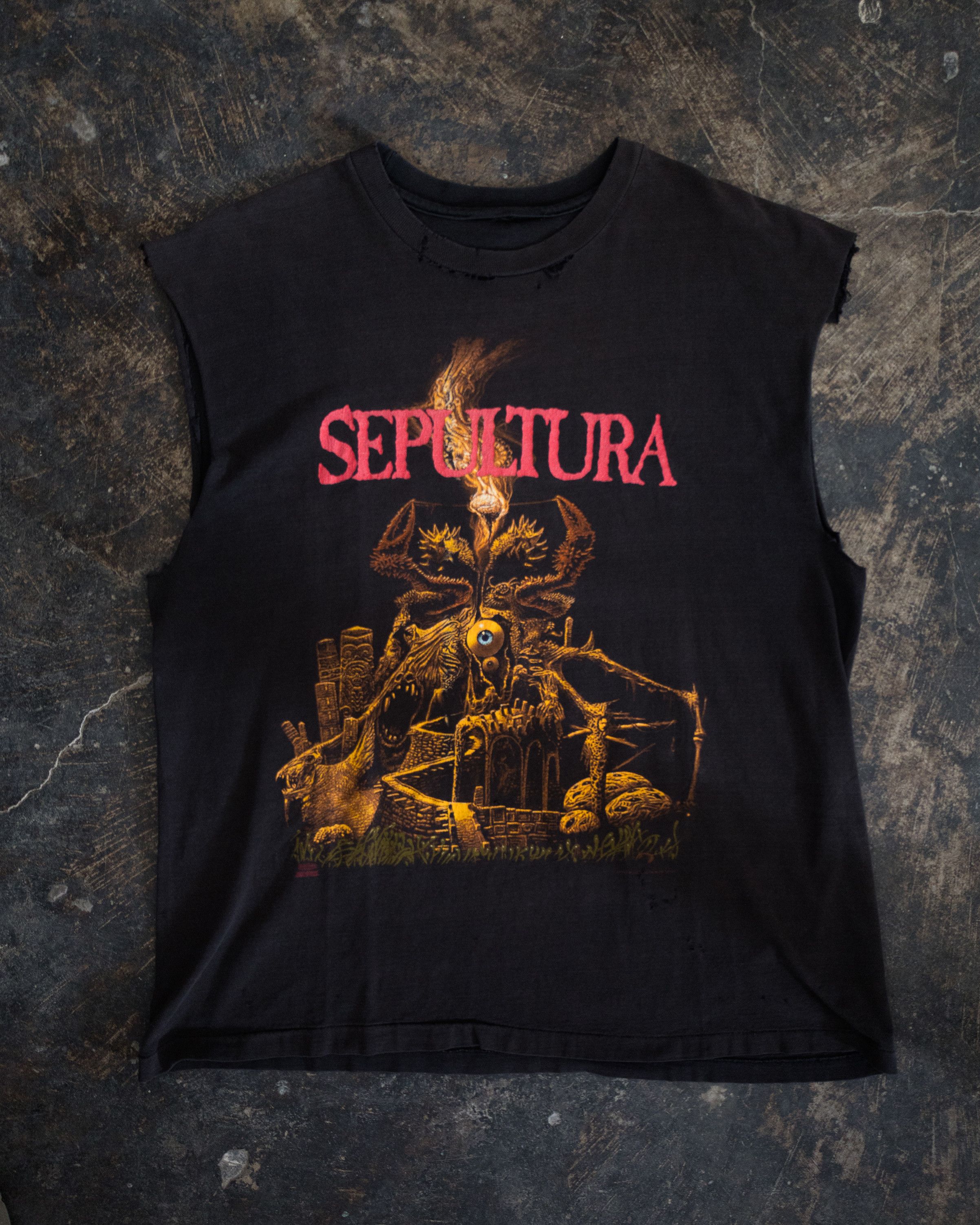 Band Tees × Vintage 90s SEPULTURA ARISE Size US XL / EU 56 / 4 - 1 Thumbnail