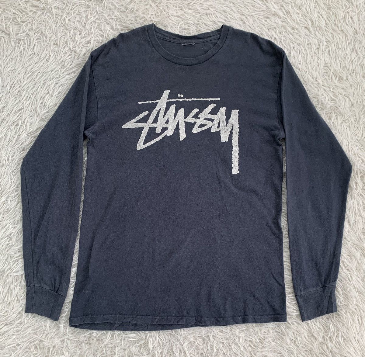 Stussy Vintage Stussy Big Logo Printed Long Sleeve Tee Size US M / EU 48-50 / 2 - 1 Thumbnail