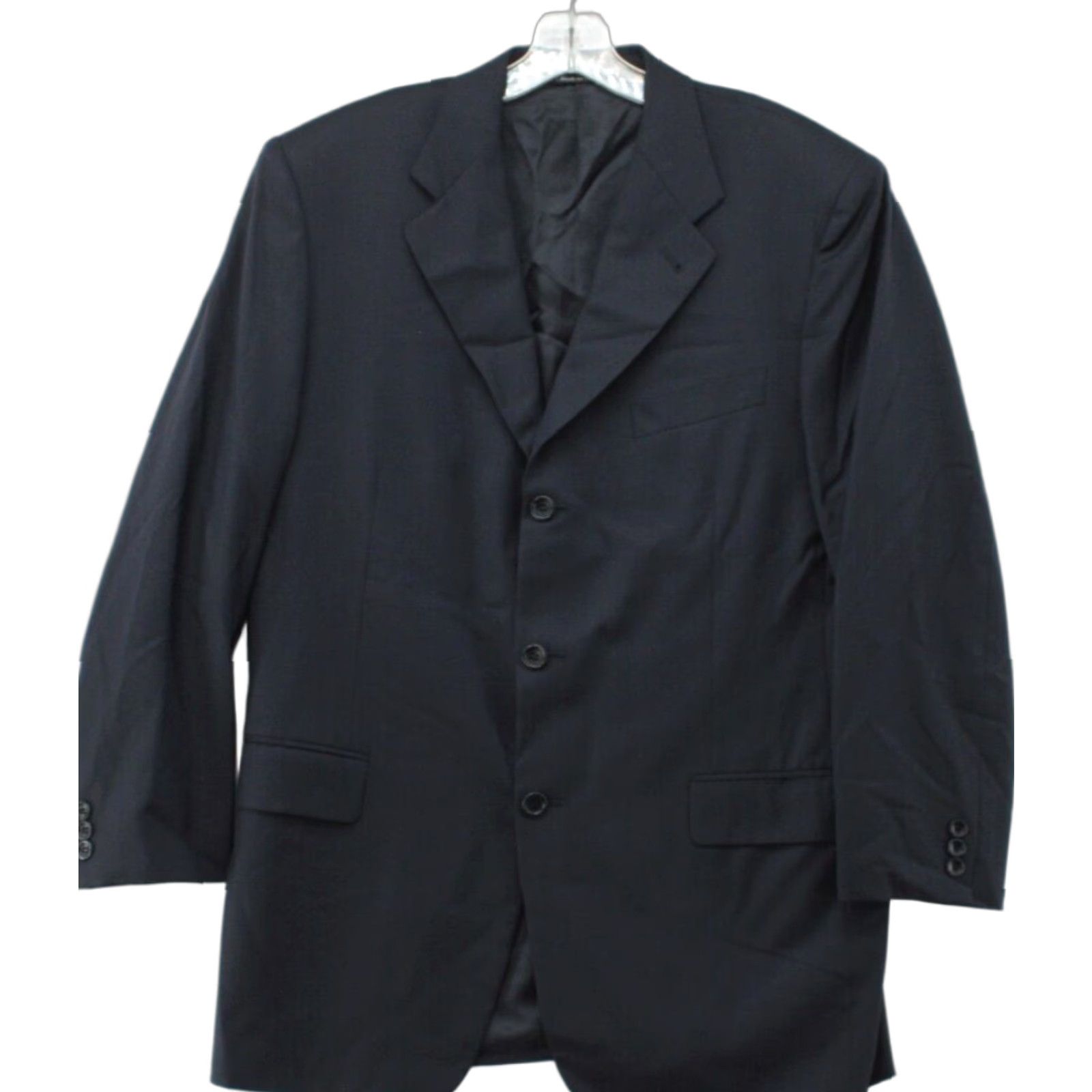 Canali Canali Blazer Mens 52R Navy Blue Wool 3-Button Sport Coat Regular Fit Single-Breasted Sw19? Size 52R - 1 Thumbnail