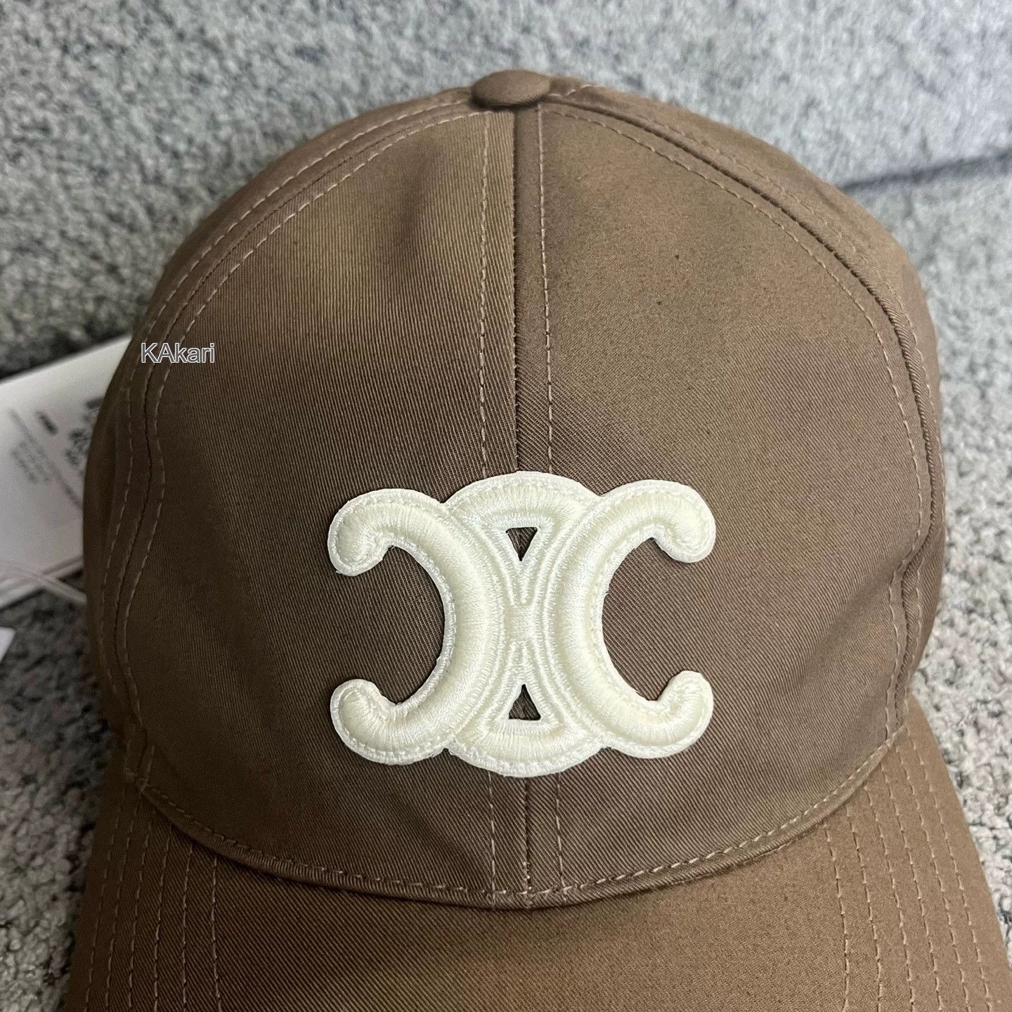 Celine Celine Brown Letter Decor Sun Visor Cap Size ONE SIZE - 1 Thumbnail