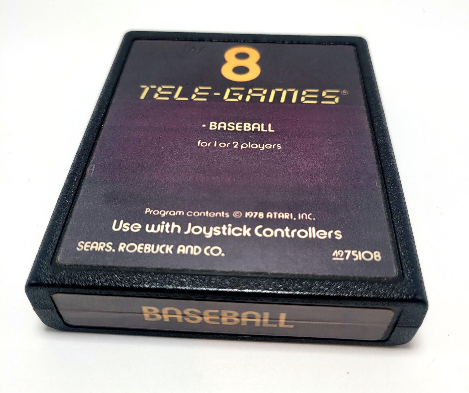 Sears Baseball - 8 Tele-Games (Sears Tele-Games / Atari 2600) Cart Size ONE SIZE - 1 Thumbnail