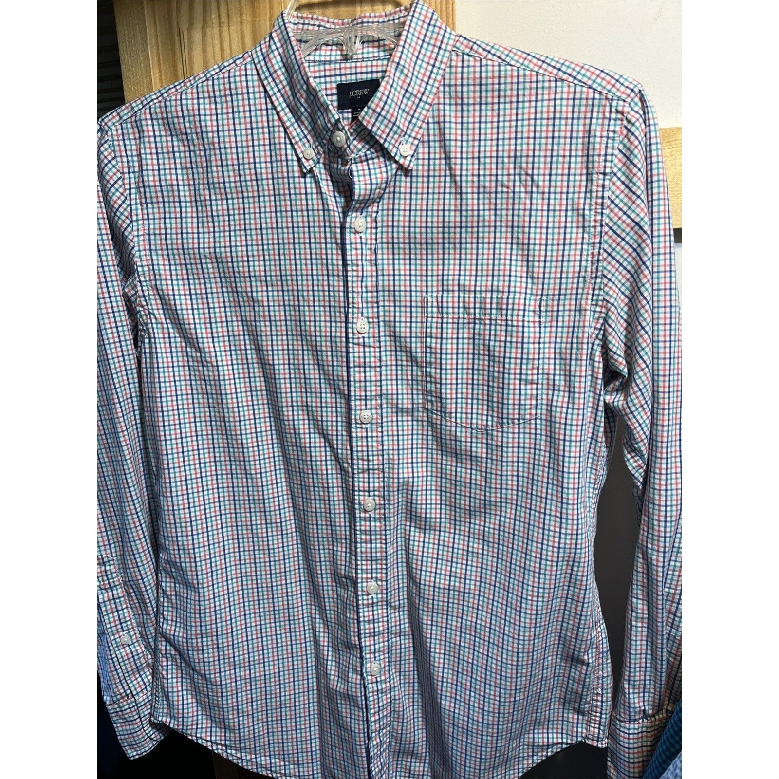 J.Crew J Crew Men’s Multicolored Checkered LS Button Shirt Size M Size US M / EU 48-50 / 2 - 6 Thumbnail