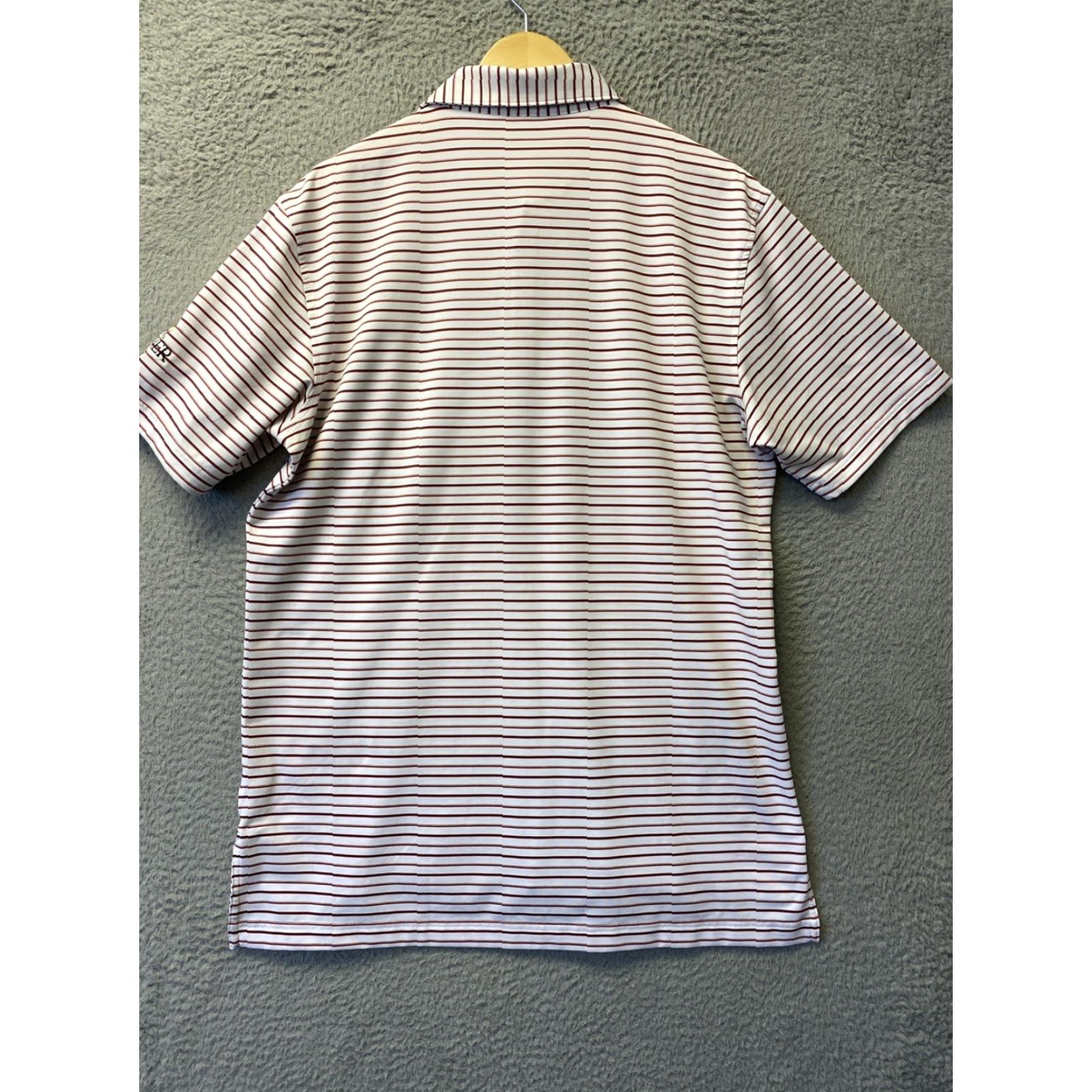 Peter Millar Peter Millar Polo Shirt Men M White Striped Short Sleeve Button Collared /86-85 Columbus? Size US M / EU 48-50 / 2 - 7 Thumbnail