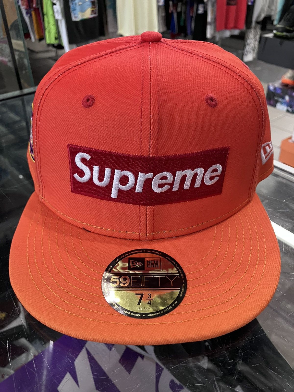 Supreme Supreme New Era Gradient Box Logo Hat Cap Orange Size 7 3