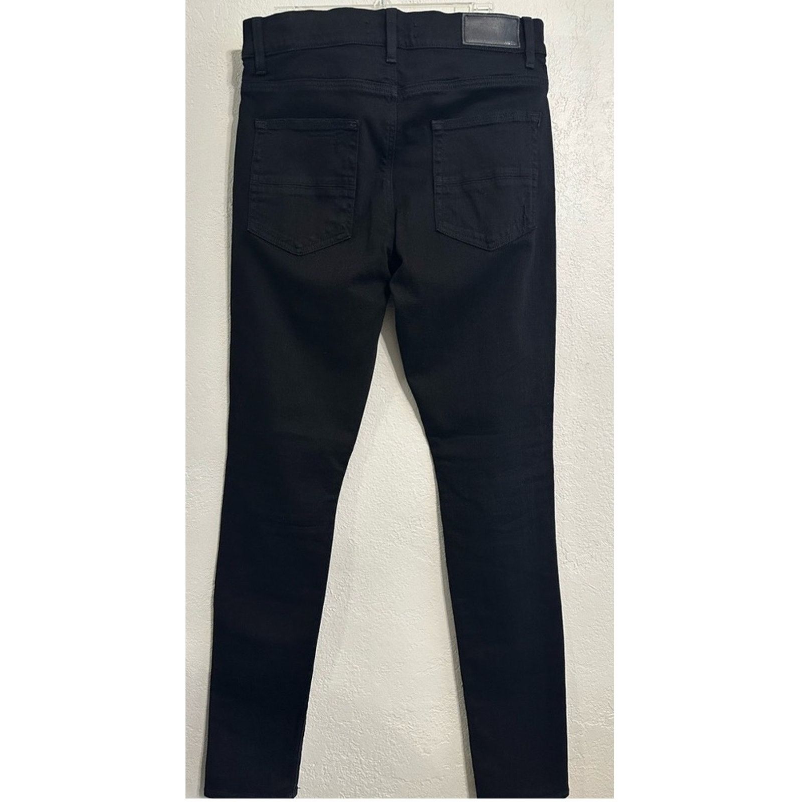 Amiri MX1 Bandana Ripped Patch Jeans Jet Black Denim size 33 #126 Size US 33 - 8 Thumbnail