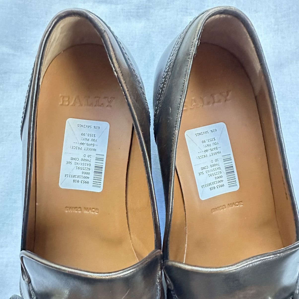 Bally New Bally $975 Lavoli Brown Leather Slip On Loafers 10D Size US 10 / EU 43 - 5 Thumbnail