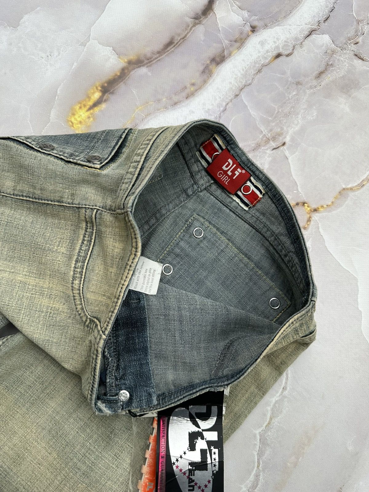 Japanese Brand Vintage Flared Jeans Y2K Size 26" / US 2 / IT 38 - 4 Thumbnail