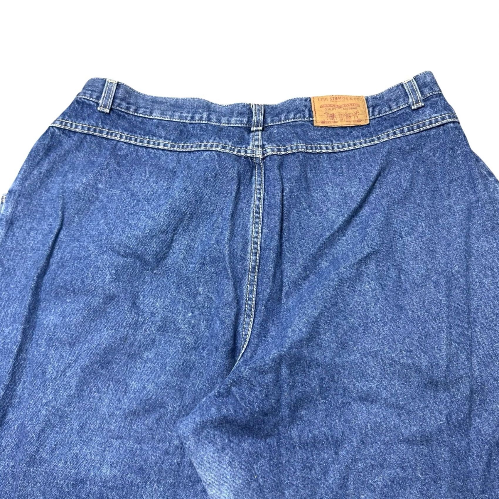 Levi's VINTAGE Levi's Jeans Women 24W USA Made Tapered Grunge Skater Leather? (Note: No extra info) Size 42" / US 20 - 5 Thumbnail