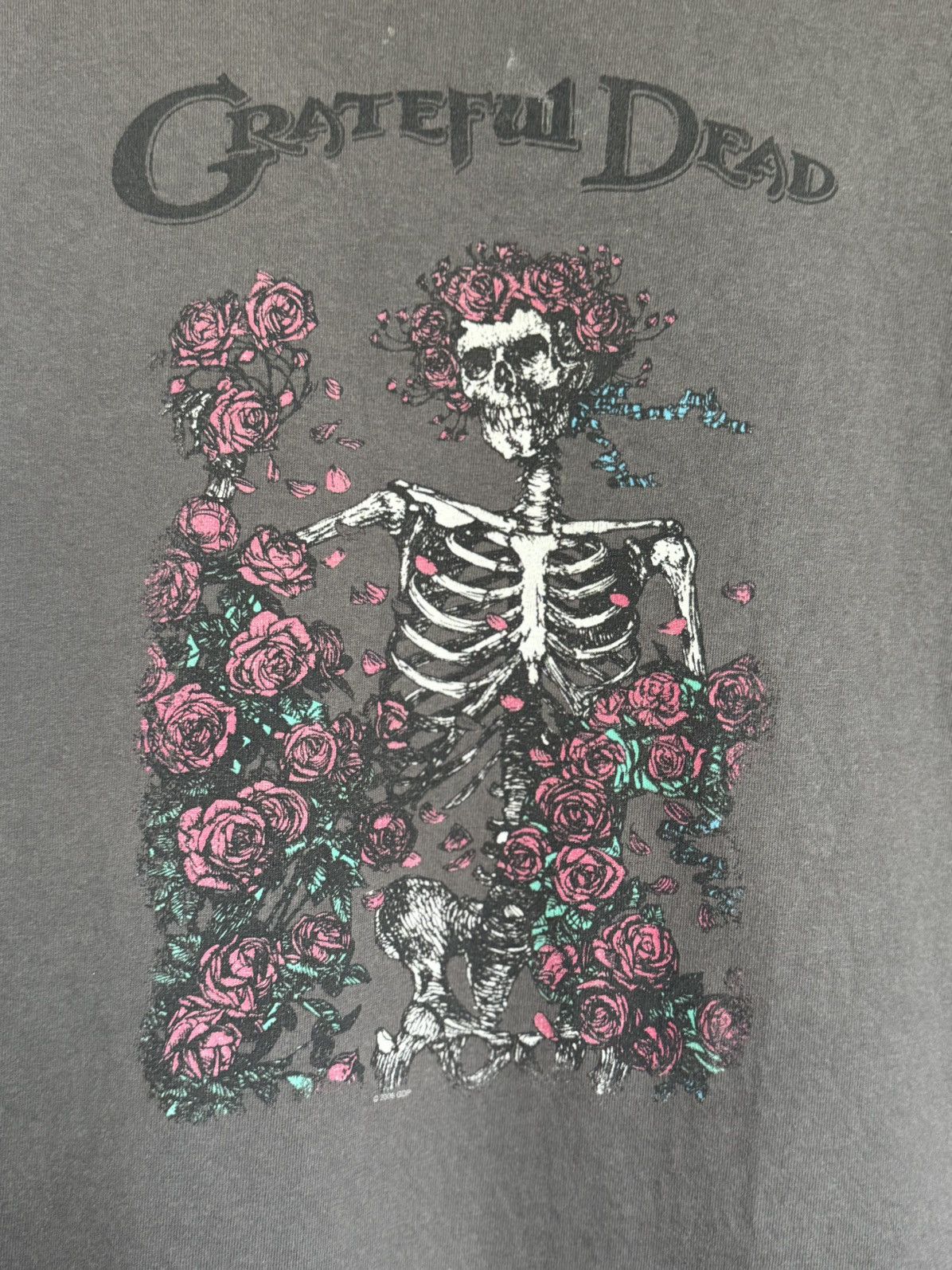 Grateful Dead VTG 2006 Greatful Dead Roses Skeleton Tee Size US L / EU 52-54 / 3 - 3 Thumbnail