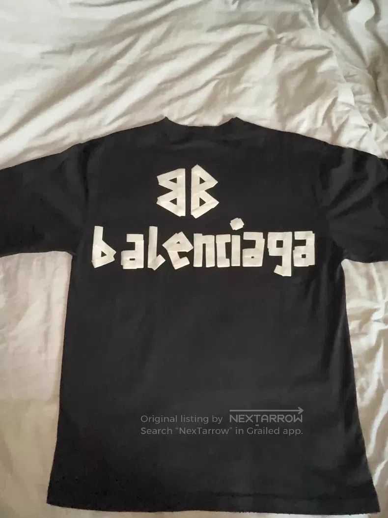Balenciaga Balenciaga Letter-printed short-sleeve T-shirt Size US L / EU 52-54 / 3 - 2 Thumbnail