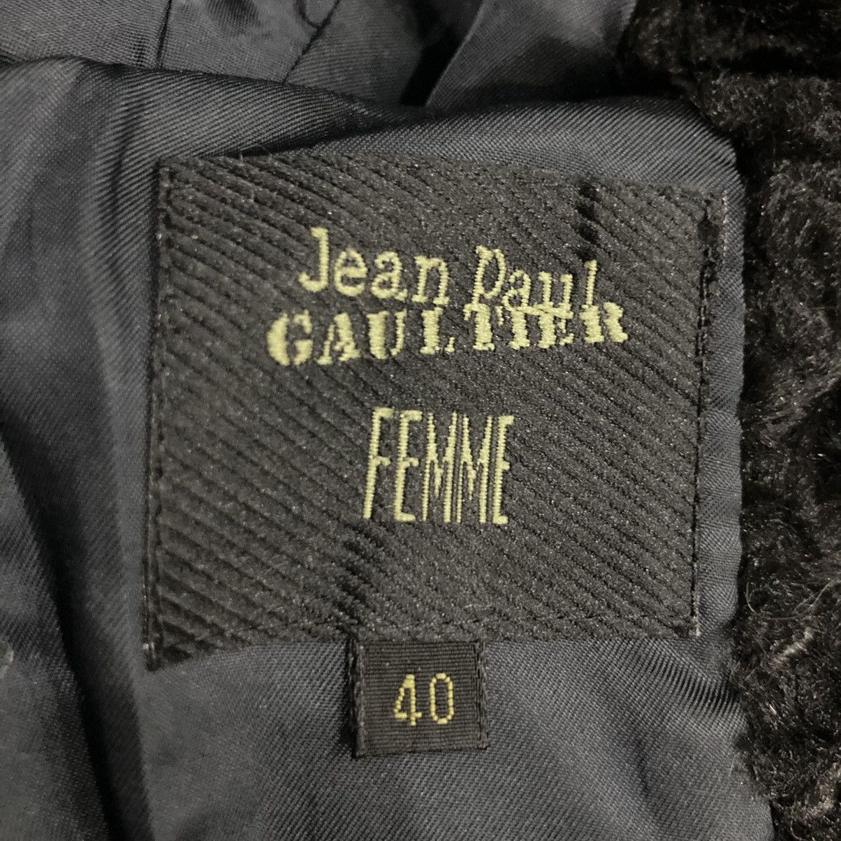 Jean Paul Gaultier DISTRESSED JEAN PAUL GAULTIER FEMME FAUX FUR JACKET Size S / US 4 / IT 40 - 11 Thumbnail