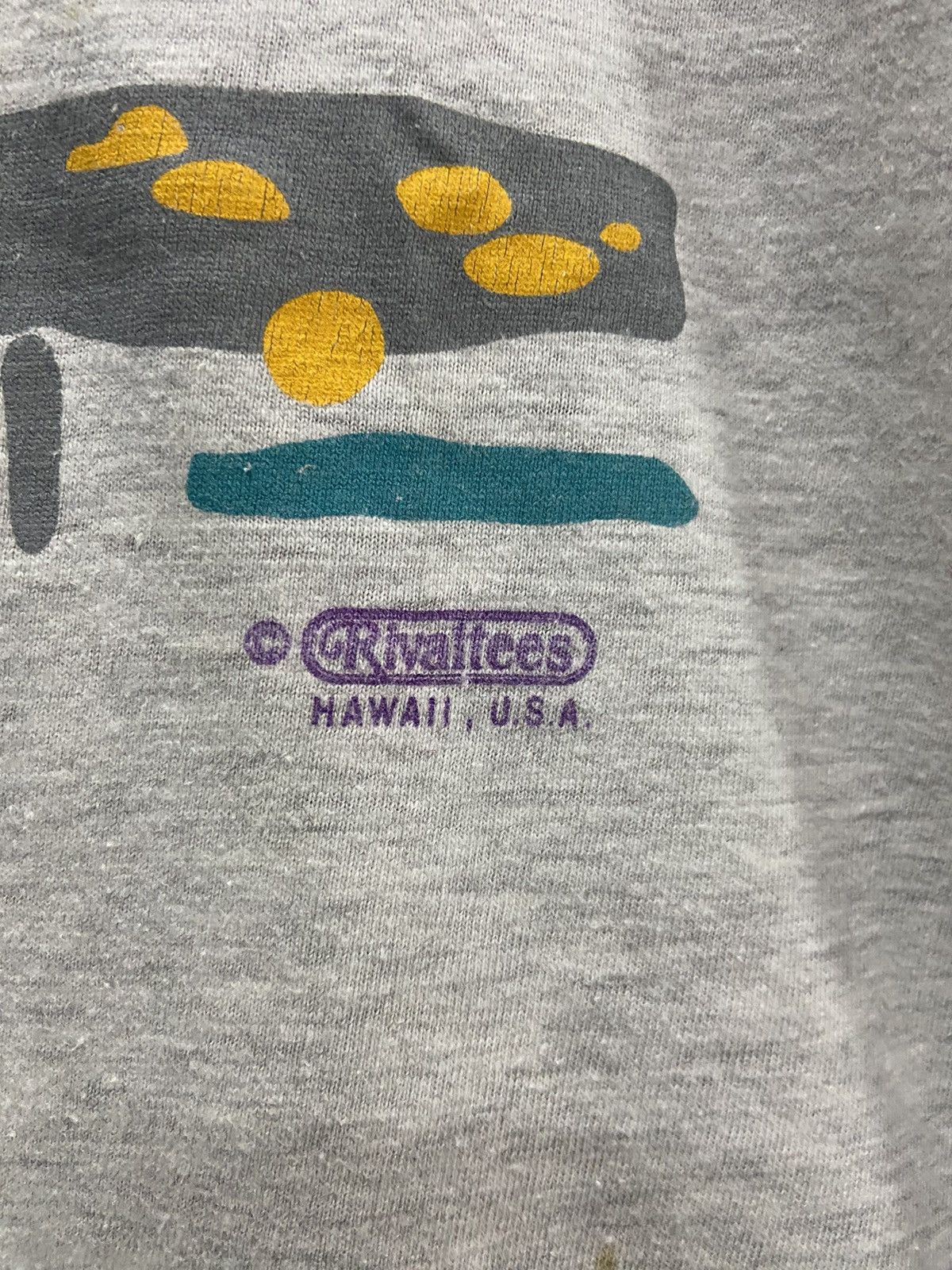 Hanes VINTAGE HAWAII ALOHA RIVAL TEES HAWAII USA TEE SHIRT Size US L / EU 52-54 / 3 - 4 Thumbnail