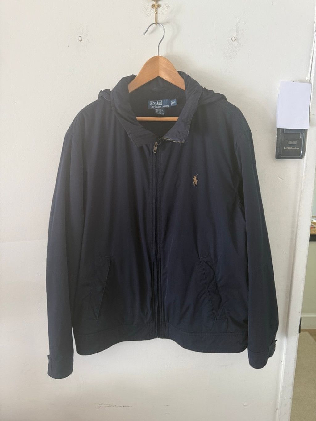 Polo Ralph Lauren Men's Polo Ralph Lauren Jacket XL Navy Blue Full Zip Hooded Size US XL / EU 56 / 4 - 5 Thumbnail