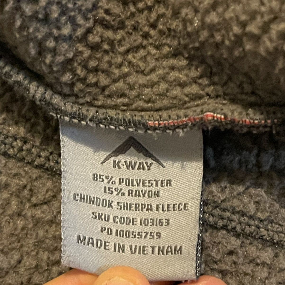 K-Way K-Way Jacket Women XL Gray Chinook Sherpa Fleece Full Zip Size XL / US 12-14 / IT 48-50 - 4 Thumbnail