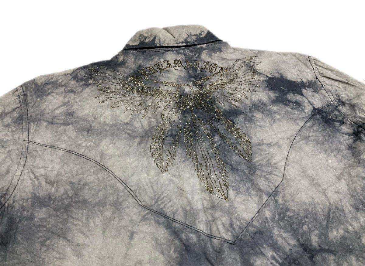 14th Addiction × If Six Was Nine × Japanese Brand 🔥Sick Y2K In The Attic Homme Shirt Acid Phoenix Embroidered Size US M / EU 48-50 / 2 - 5 Thumbnail