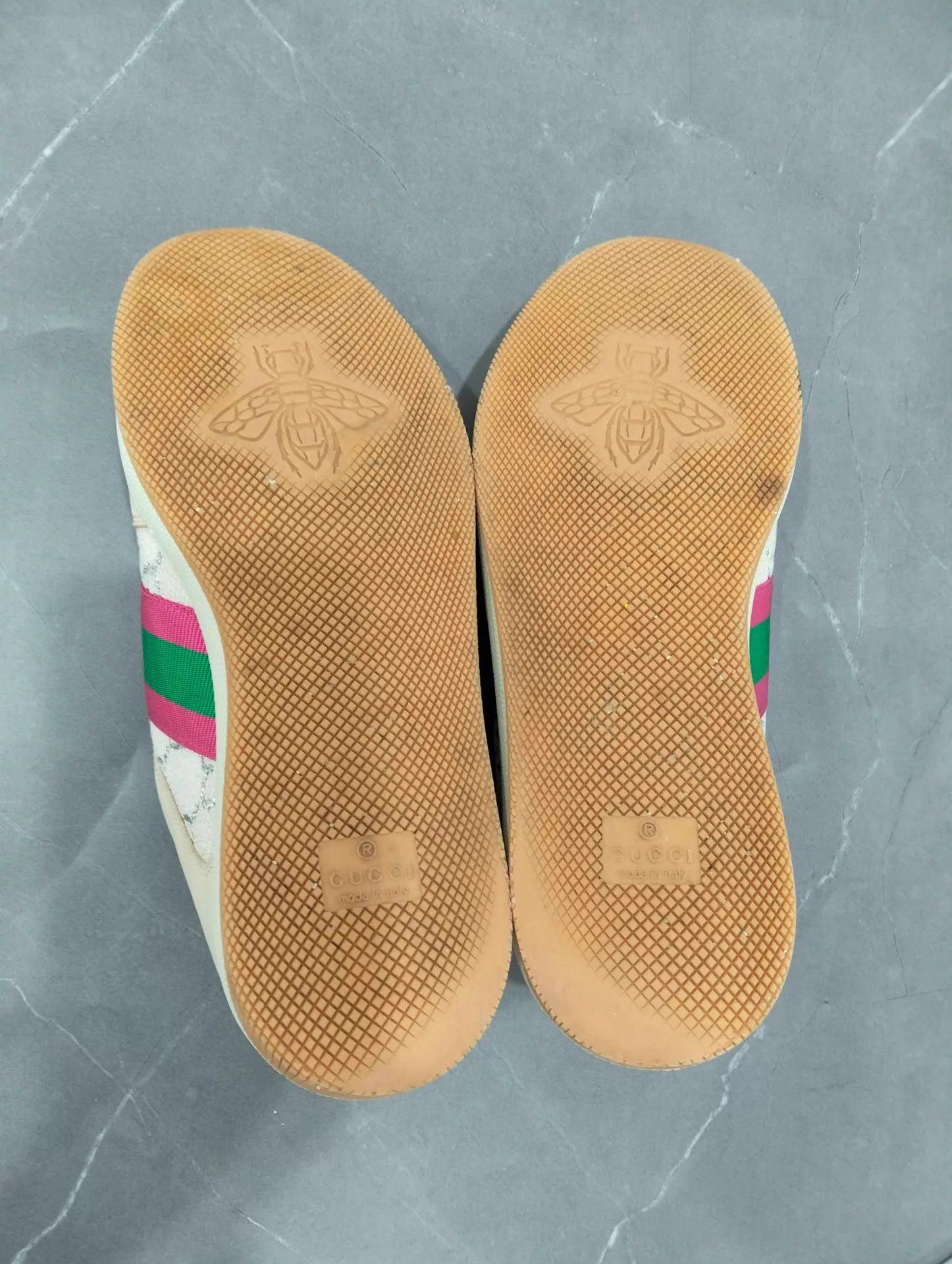 Gucci GUCCI Beige Distressed Sneakers 37 Size US 7 / IT 37 - 6 Thumbnail