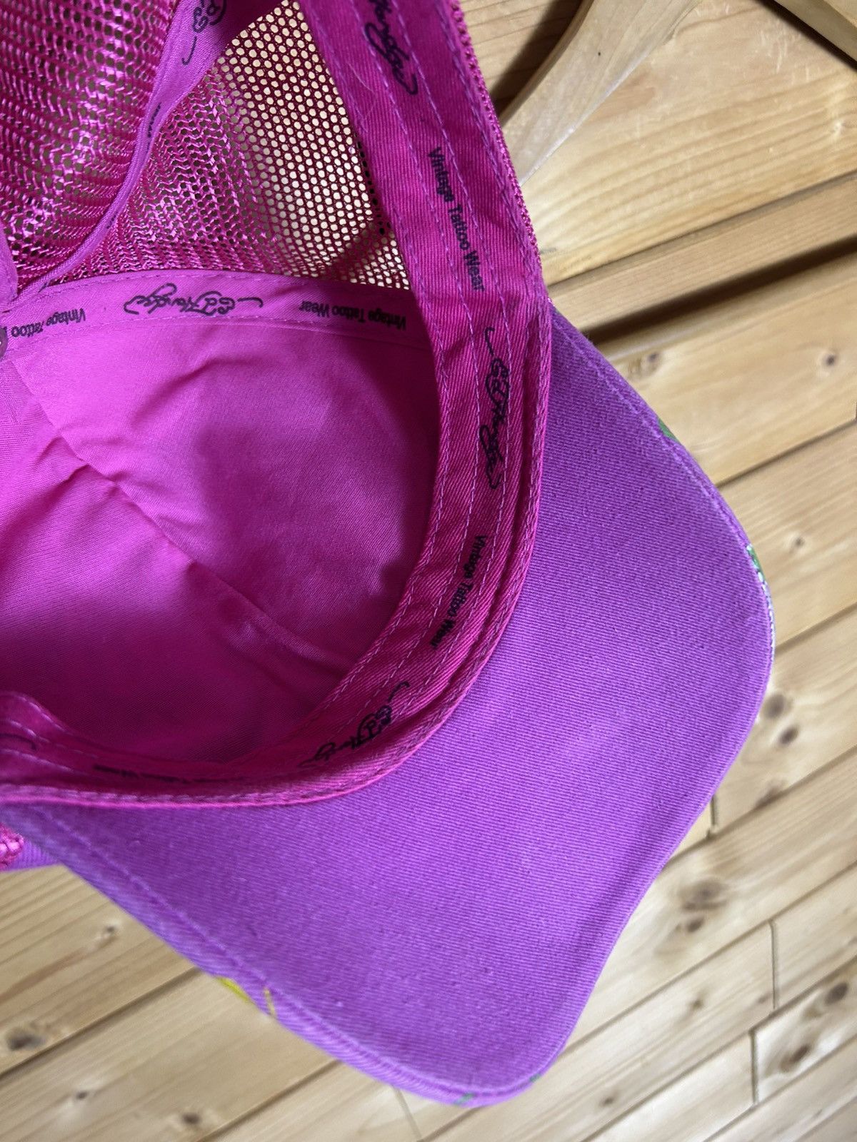 Ed Hardy Ed Hardy tiger flowers pink cap Size ONE SIZE - 5 Thumbnail