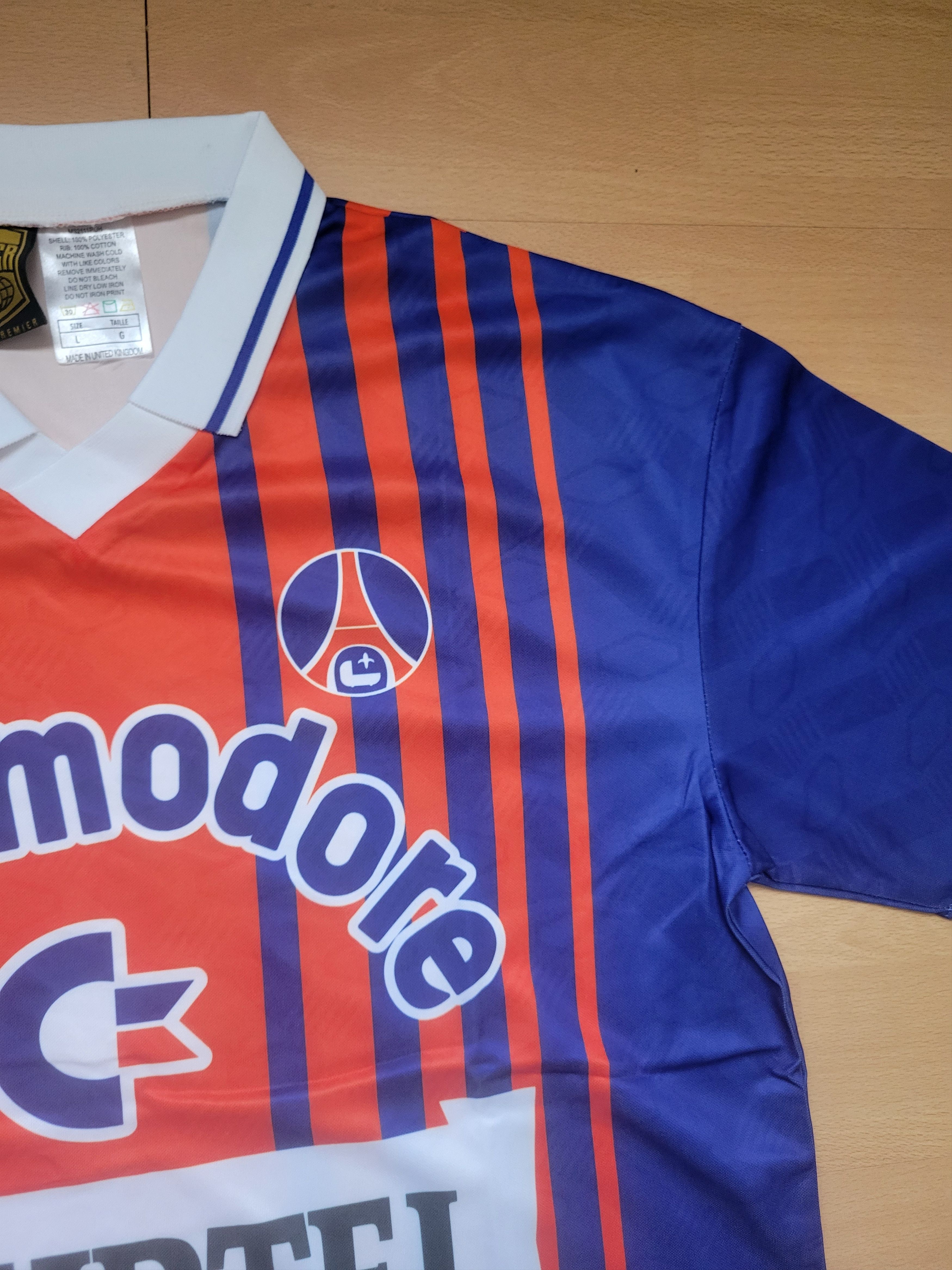 Other Paris S.G. 1993/1994 Vintage Soccer Jersey trikot camiseta Size US L / EU 52-54 / 3 - 4 Thumbnail