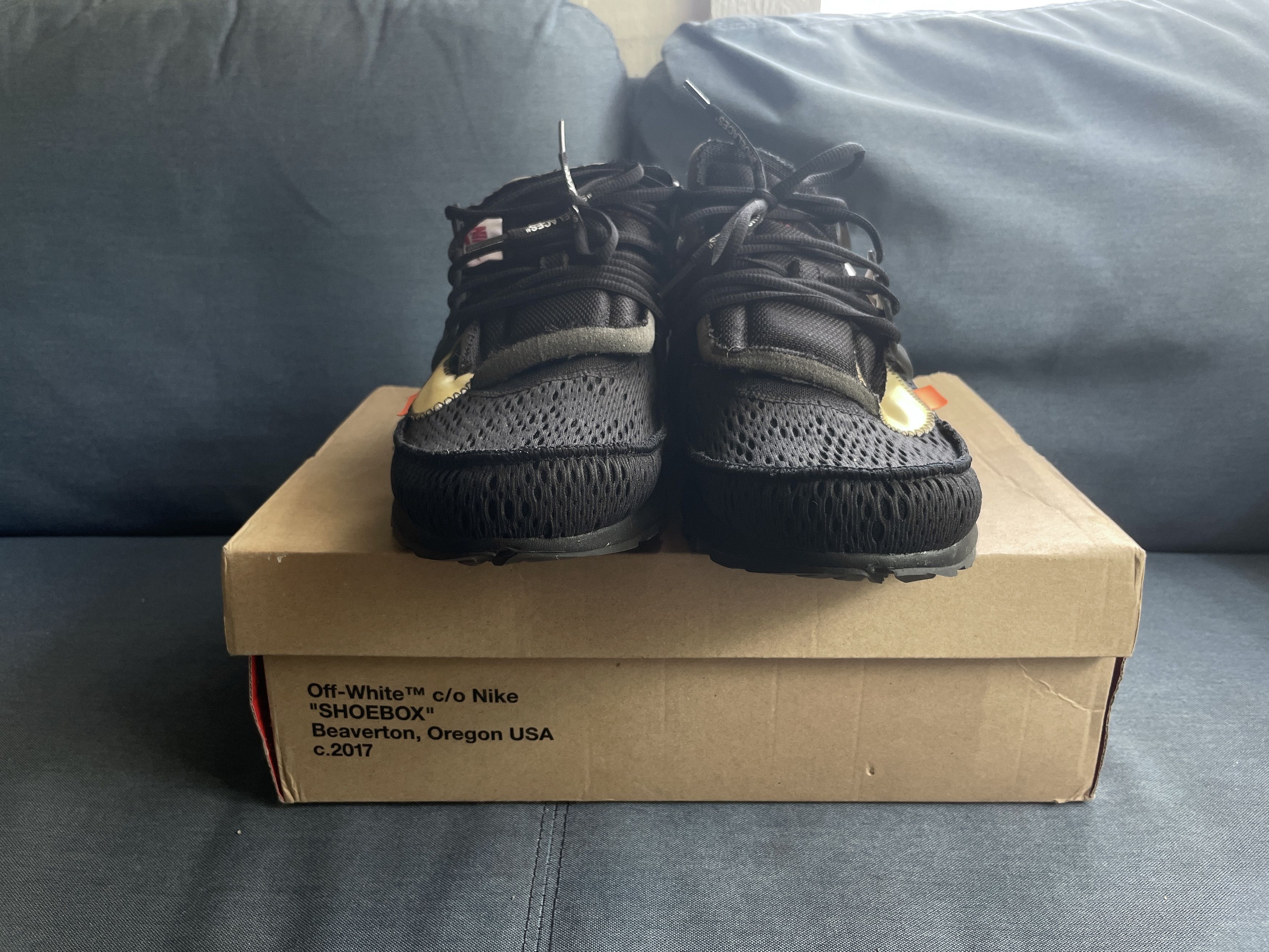 Nike × Off-White Deadstock Nike x Off White Prestos Black Size US 13 / EU 46 - 3 Thumbnail