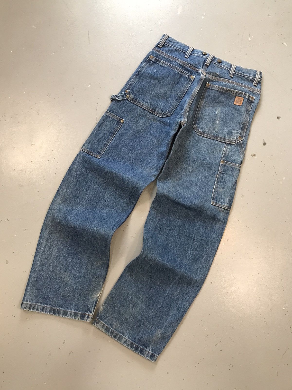 Vintage Vintage big bill double knee denim Size US 30 / EU 46 - 11 Thumbnail
