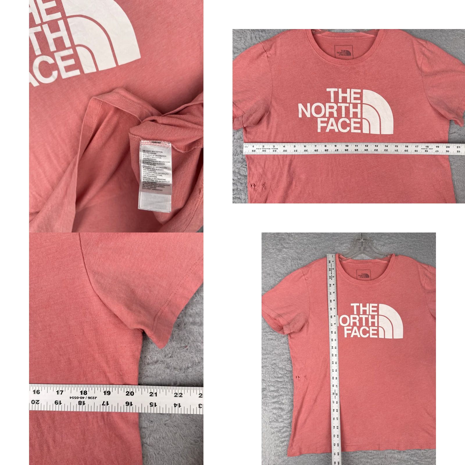 The North Face VINTAGE The North Face Shirt Women M Pink Cotton Blend Crew Neck Short Sleeve READ Size M / US 6-8 / IT 42-44 - 8 Thumbnail