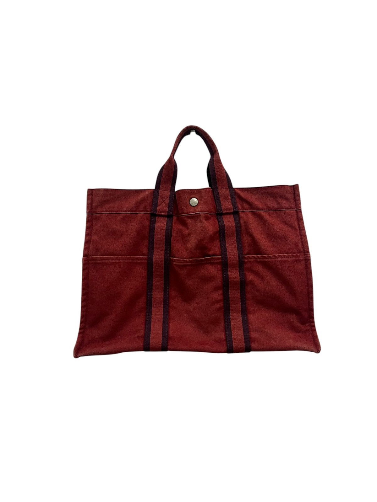 Hermes Hermes MM Tote Canvas Bag Size ONE SIZE - 4 Thumbnail