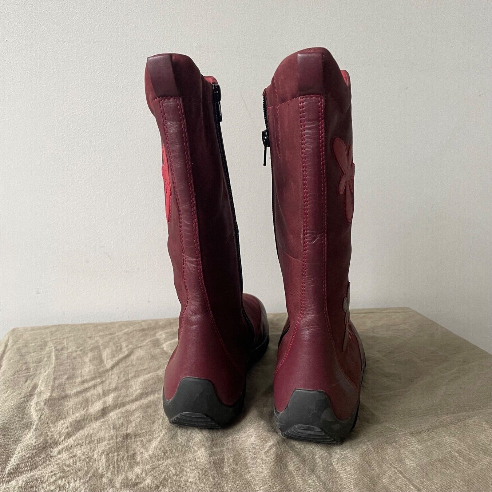 Ecco Ecco Y2K Vintage Flower High Top Boots 8499AC Size US 8 / IT 38 - 4 Thumbnail
