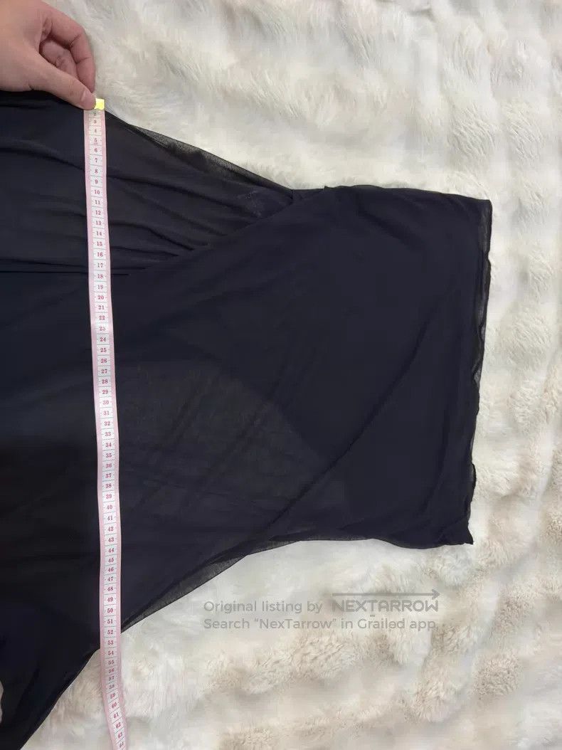 Saint Laurent Paris Saint Laurent Paris Crinkled Deep V Chiffon Underlayer Shi Size US XL / EU 56 / 4 - 7 Thumbnail