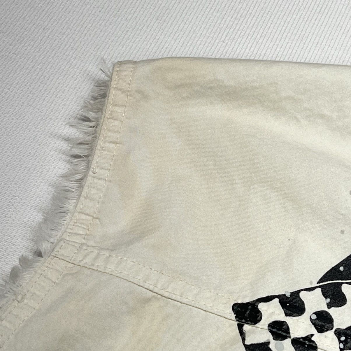 Harley Davidson × Vintage Harley Davidson Button Up Shirt White Cut Off Vest Stripe Size US XXL / EU 58 / 5 - 16 Thumbnail