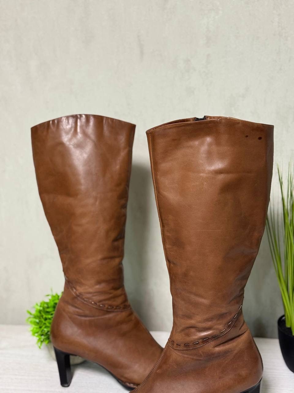 Hypebeast Women Knee High Boots Leather Thin High Heels Boots Shoes Size US 11 / IT 41 - 7 Thumbnail