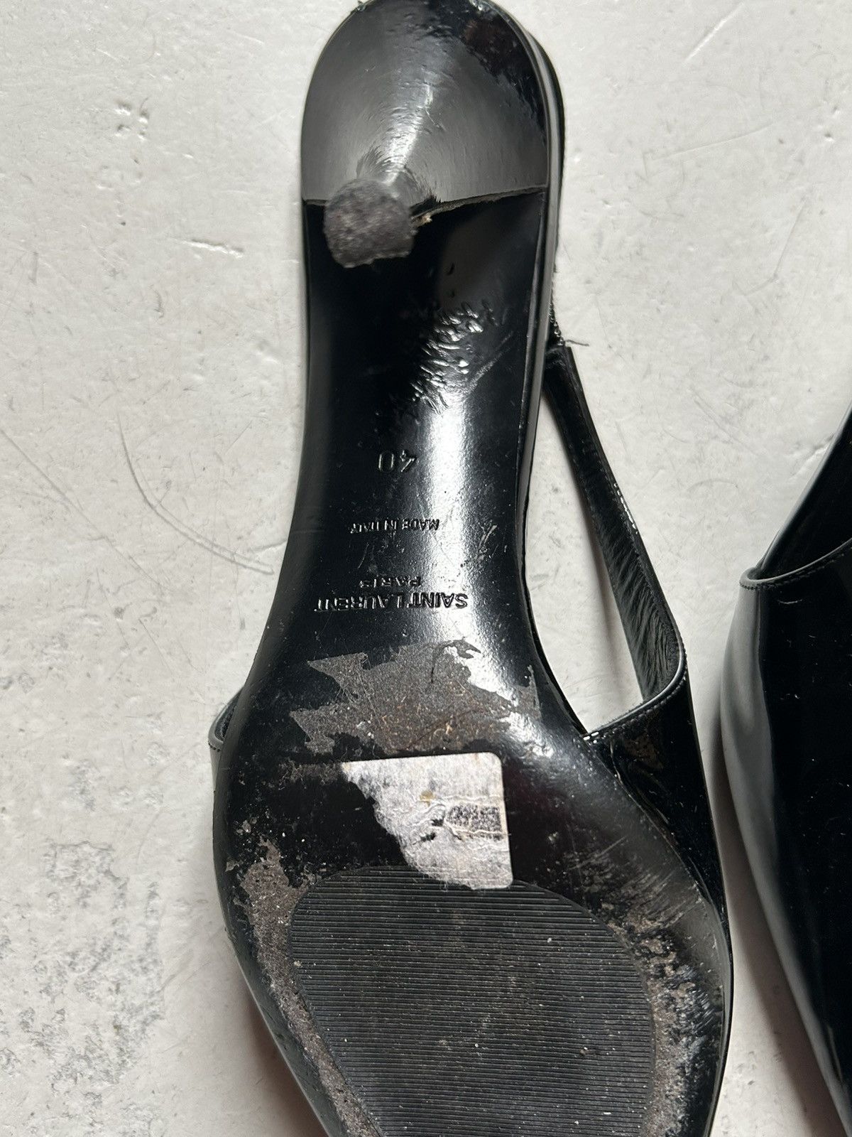 Yves Saint Laurent Black Silver YSL Hills Size US 10 / IT 40 - 5 Thumbnail