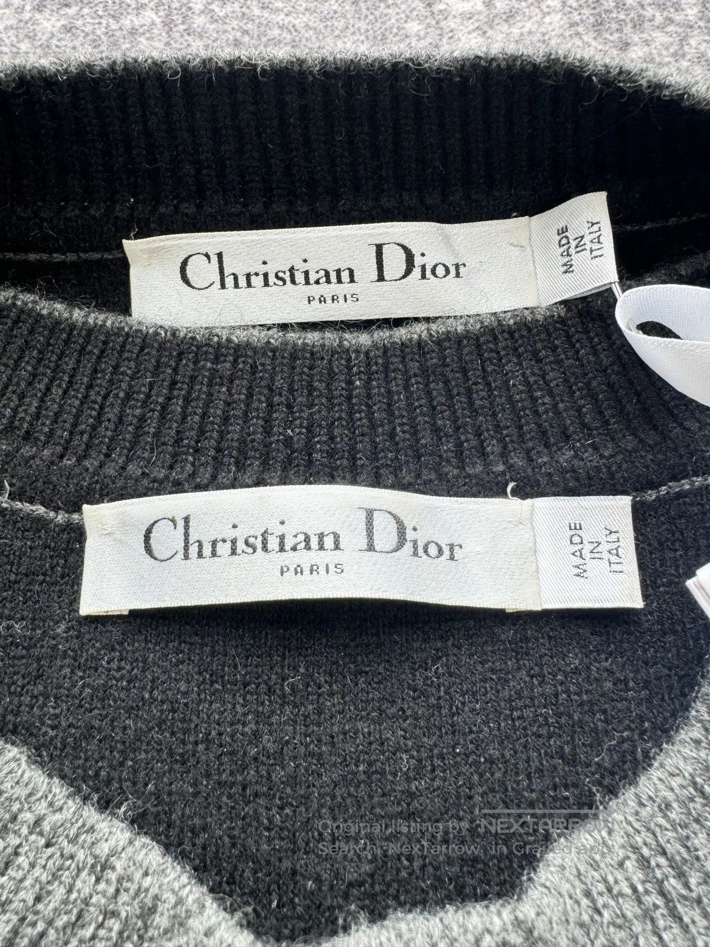 Dior Dior Gray Cashmere Cardigan with Trim. Size XS / US 0-2 / IT 36-38 - 3 Thumbnail
